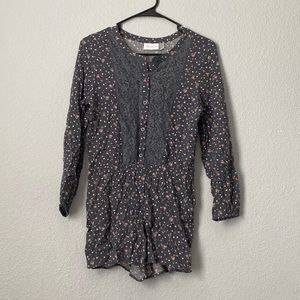 childrens place romper floral summer SIZE: 10/12 children large